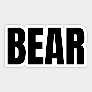 Bear Word - Simple Bold Text Sticker